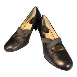Cole Haan Women's Lyric Dark Brown Leather Pumps 10.5